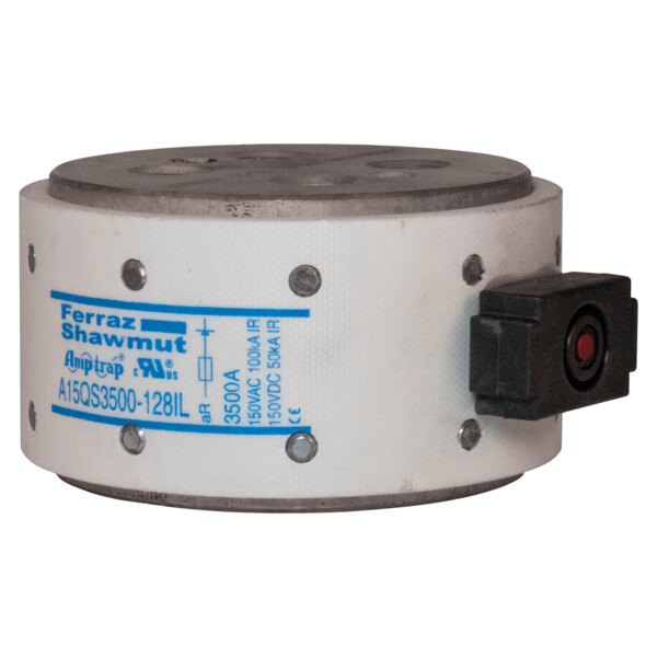 Fusible a15qs 150vac 150vdc 3500a plot taraudé à boulonner indicateur il - Mersen - Ferraz - A15QS3500-128IL