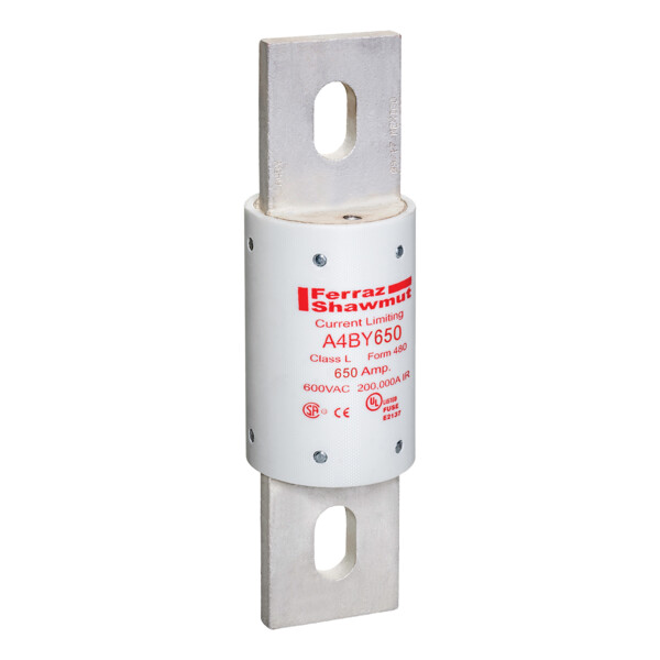 Fusible a4by - classe l - action temporisée 600vac 300vdc 650a couteau - Mersen - Ferraz - A4BY650