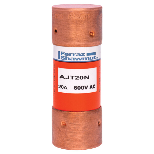 Fusible ajt - classe j - action temporisée 600vac 400vdc 20a capsule - Mersen - Ferraz - AJT20N