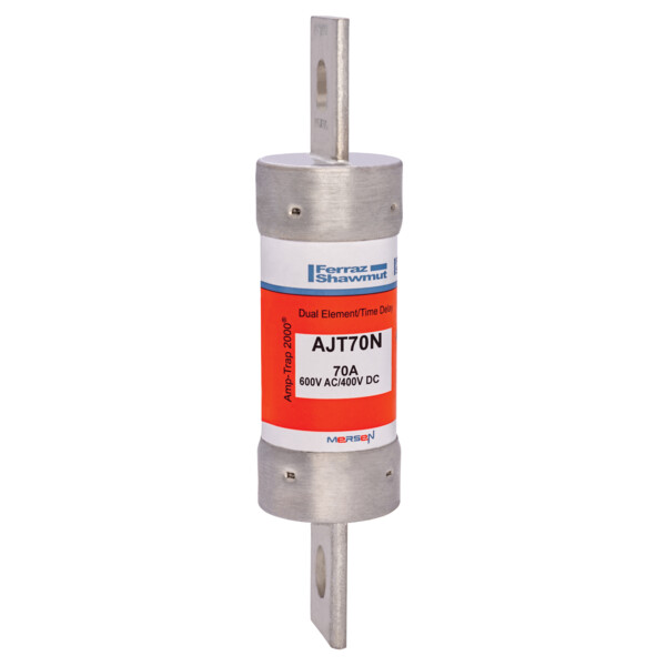 Fusible ajt - classe j - action temporisée 600vac 400vdc 70a couteau - Mersen - Ferraz - AJT70N