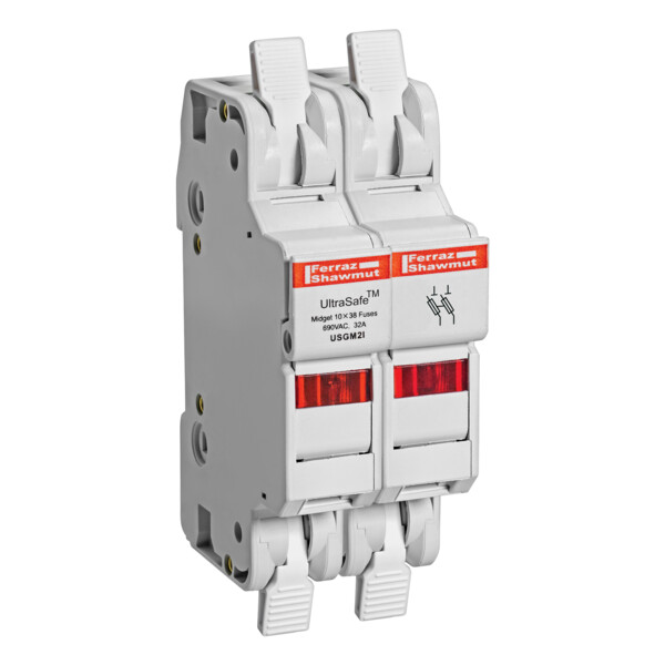 Support usgm 10x38 nb pôles : 2 max v : 600 (ac) / 600 (dc) max a : 30 - Mersen - Ferraz - USGM2I