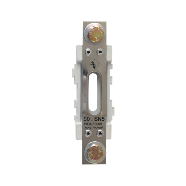 Neutral conductor-support, size 00/200a m8 screw - Mersen - Ferraz - S1046010