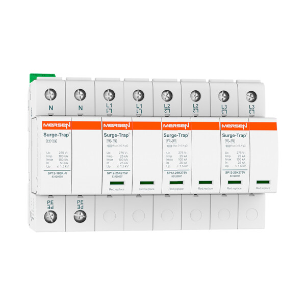 Spd t1+2,25ka,uc275v,3+1 tt,4p,deb,8 modules, m - Mersen - Ferraz - 83120151