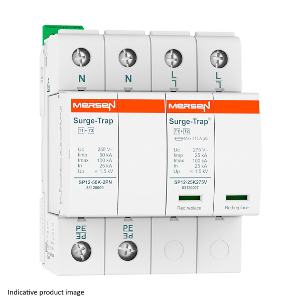 Spd t1+2,25ka,uc275v,1+1 tt,2p,plug - Mersen - Ferraz - 83120154