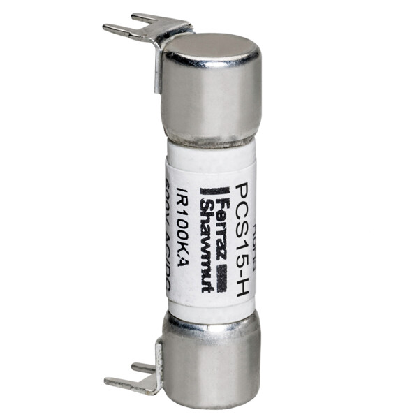 Fusible pcs - midget - action rapide 600vac 600vdc 15a montage double trou - Mersen - Ferraz - PCS15-H