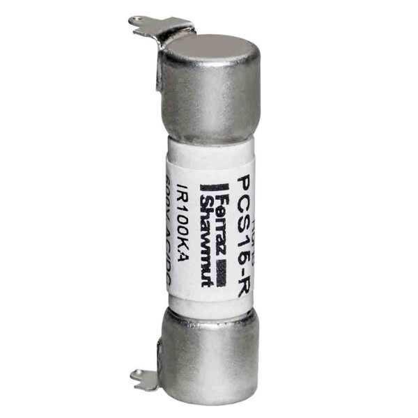 Fusible pcs - midget - action rapide 600vac 600vdc 15a montage par encoches - Mersen - Ferraz - PCS15-R