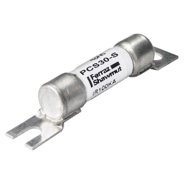 Fusible pcs midget - action rapide 600vac 600vdc 30a montage en surface, vissé - Mersen - Ferraz - PCS30-S