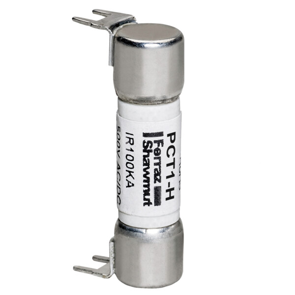 Fusible pct - midget - action temporisée 500vac 1a montage double trou - Mersen - Ferraz - PCT1-H