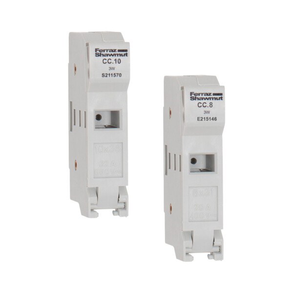 Support cc (compact) 10x38 nb pôles : 1 max v : 500 max a : 32 - Mersen - Ferraz - S211570