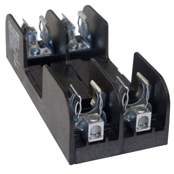 Bloc-fusible 600vac/dc classe r 60a 2pôles boîtier à fermeture clipsée renforcée - Mersen - Ferraz - 60607R