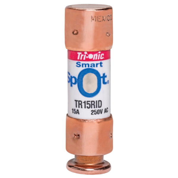 Fusible tr-r classe rk5 action temporisée 250vac 160vdc 15a capsule smartspot® - Mersen - Ferraz - TR15RID