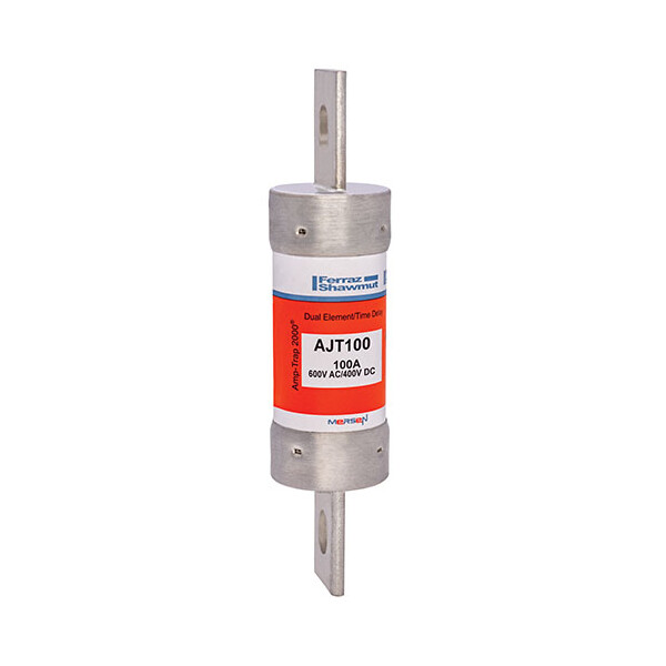 Fusible tempo ajt v :  600 ac / 500 dc calibre a : 100 27 x 117 - Mersen - Ferraz - AJT100