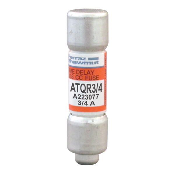 Fusible atqr v : 600 ac / 300 dc calibre a : 0,75 10x38 (+3,2 x 6,44) - Mersen - Ferraz - ATQR3/4