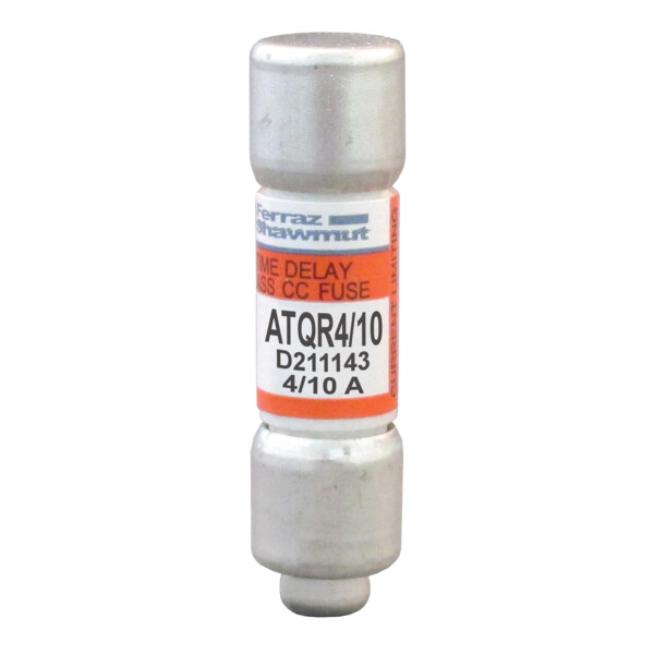 Fusible atqr v : 600 ac / 300 dc calibre a : 0,4 10x38 (+3,2 x 6,44) - Mersen - Ferraz - ATQR4/10
