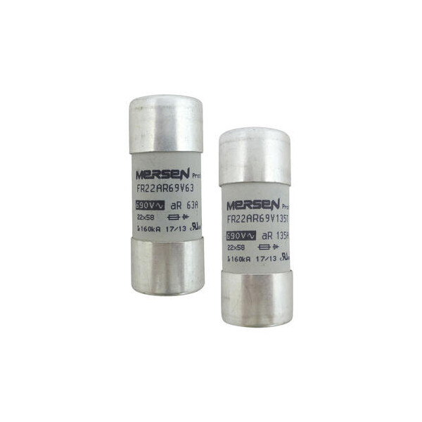Fusible 22x58 ar 63a - indicateur - 690v - Mersen - Ferraz - F1056671