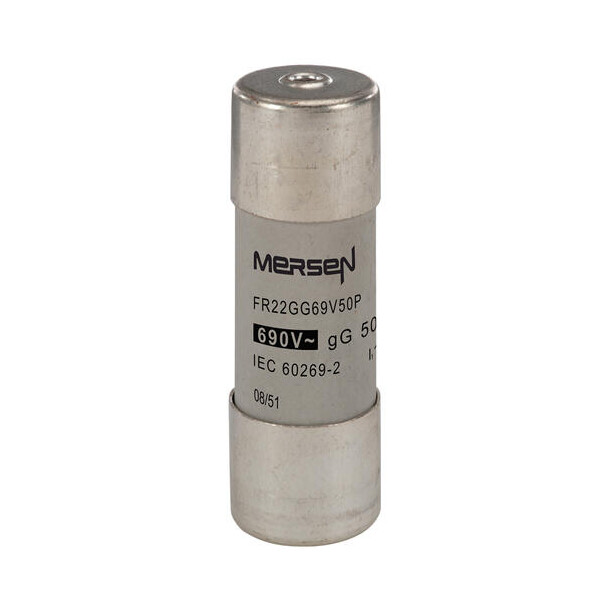Cartouche fusible Mersen type gG 50A avec percuteur 22x58 mm 690V - Mersen - Ferraz - M213612