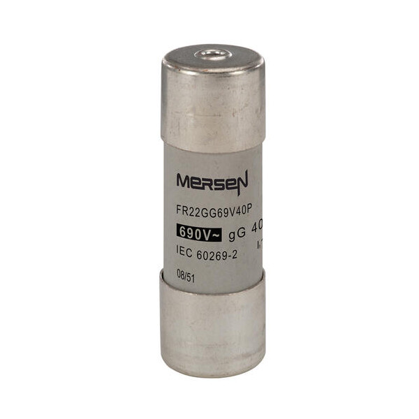 Cartouche fusible Mersen type gG 40A avec percuteur 22x58 mm 690V - Mersen - Ferraz - R212075