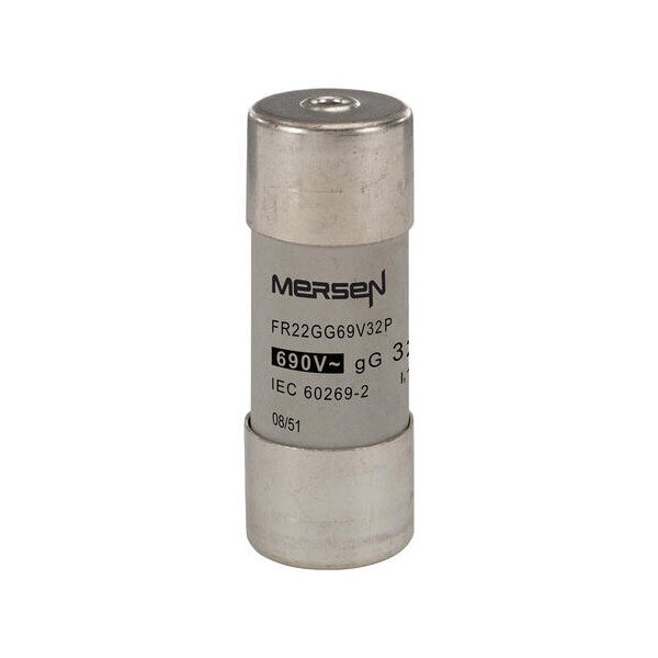 Cartouche fusible Mersen type gG 32A avec percuteur 22x58 mm 690V - Mersen - Ferraz - S211041