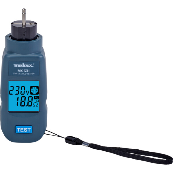 Contrôleur de prise électrique Chauvin Arnoux MX531 Tests de terre & RCD 30mA - Metrix - MX0531