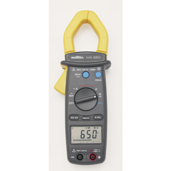 Pince multimètre MX650 - 1000A (AC) 750V (AC) 1000V (DC) - Metrix - Metrix - MX0650-Z