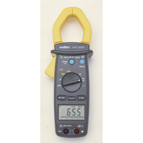 Pince multimètre MX655 - 1000A (AC/DC) 750V (AC) 1000V (DC) - Metrix - Metrix - MX0655-Z