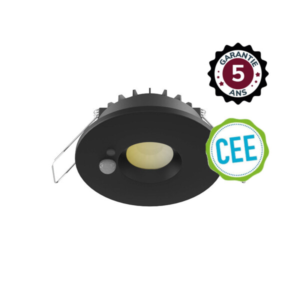 ESA II SPOT 6W CCT 27KK/3KK/4KK NOIR + DETECT IR MAITRE ESCLAVE 5A - Miidex - 101113