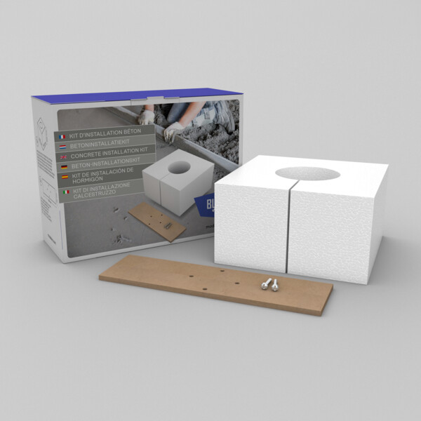 Accessoire pour Prise de sol étanche BUBOX PSB KIT BETON POLYSTYRENE+NIVEAU - Modelec - BFK120