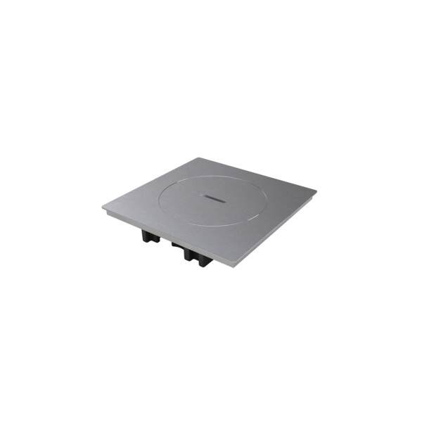 Prise de sol étanche BUBOX LINE Inox 316L Brossé Couvercle + bouchon -2P+T ITA - Modelec - BFL107/2