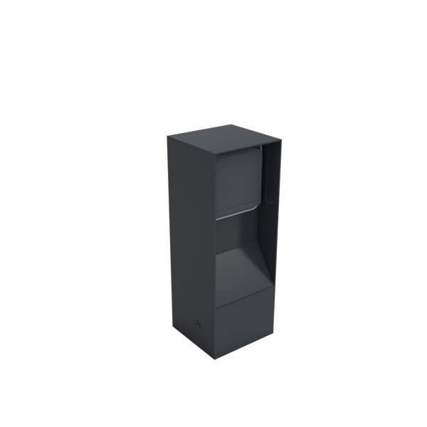 Borne de jardin Inox IP55 BUBOX BOJA Anthracite mat 23CM + Prise Witty - Modelec - BJC231037-24