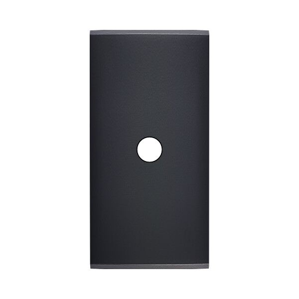 Façade étroite confidence laiton noir 1 bouton push - Modelec - 114408M