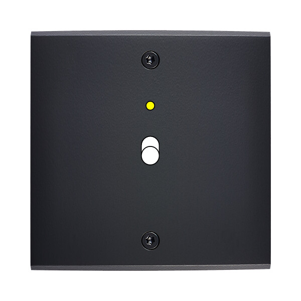 Façade confidence laiton noir mat simple 1 basculeur+led à vis - Modelec - 131408-L