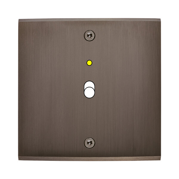 Façade confidence laiton canon de fusil simple 1 basculeur+led à vis - Modelec - 131414-L