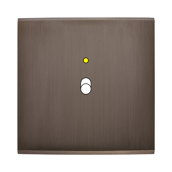 Façade confidence laiton canon de fusil simple 1 basculeur+led magnétique - Modelec - 131414M-L