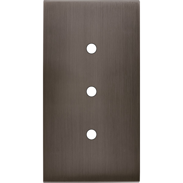 Façade Confidence Laiton  Canon de Fusil double verticale 3 PUSH sans vis (163-414M) - Modelec - 163414M