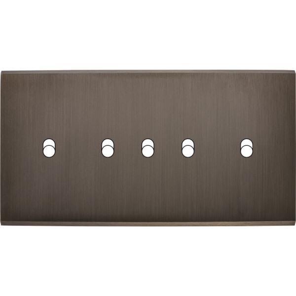 Façade Confidence Laiton  Canon de Fusil double horizontale 5 basculeurs sans vis (175-414M) - Modelec - 175414M