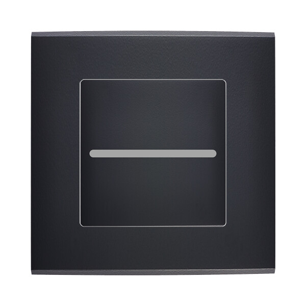 Façade confidence laiton noir mat simple prise clapet m - Modelec - 188408M