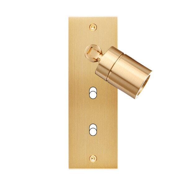 Façade Confidence Laiton étroite longue 2 basculeurs + SPOT 360° (203-410) - Modelec - 203410