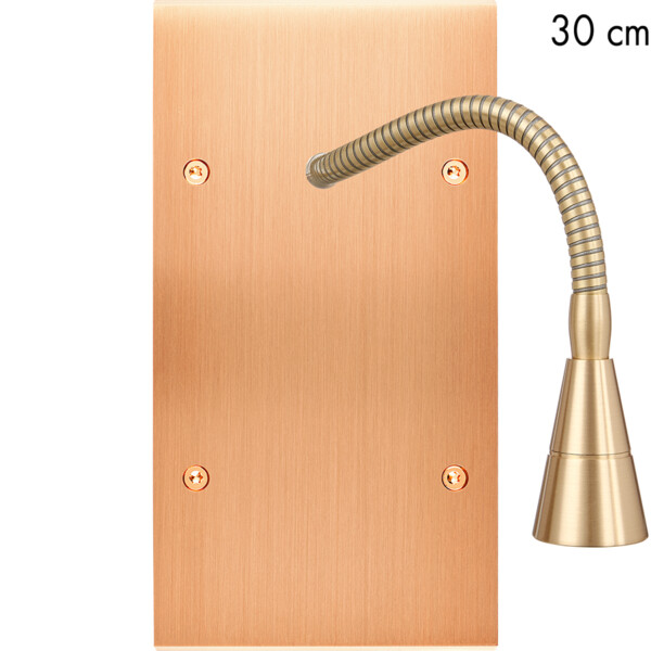 Façade confidence laiton cuivre satiné double verticale liseuse 30 - Modelec - 241423