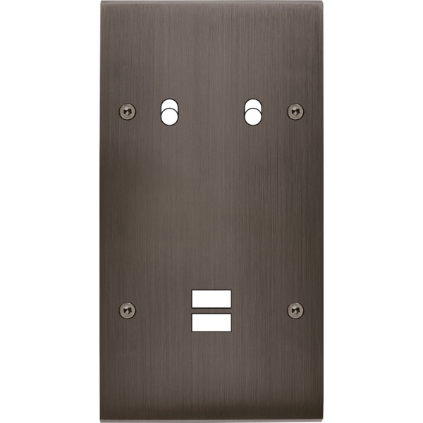 Façade confidence laiton canon de fusil double verticale 2 basculeurs ouverture pour chargeur double usb à vis - Modelec - 294414