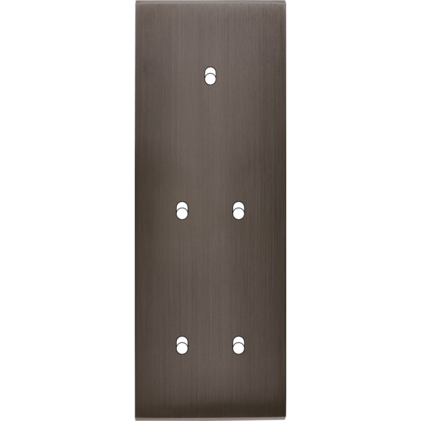 Façade Confidence Laiton  Canon de Fusil triple verticale 1 basculeur 2 basculeurs 2 basculeurs sans vis (355-414M) - Modelec - 355414M