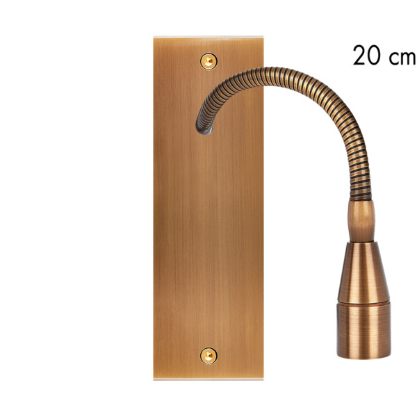Façade confidence laiton vieux bronze etroite longue liseuse fine 20 - Modelec - 604417