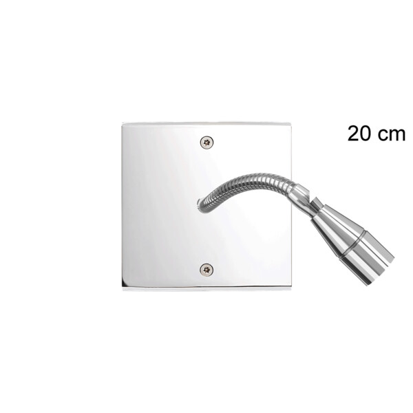Façade confidence laiton chrome simple liseuse fine 20 - Modelec - 612415