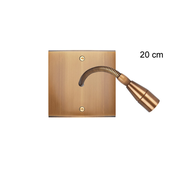 Façade confidence laiton vieux bronze simple liseuse fine 20 - Modelec - 612417