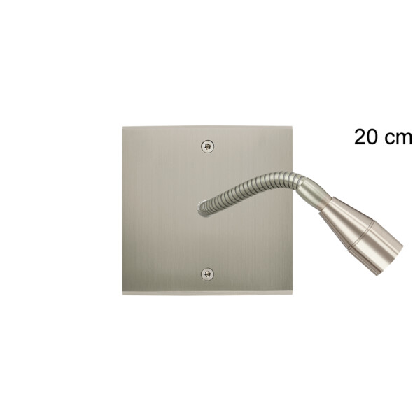Façade confidence laiton nickel satiné simple liseuse fine 20 - Modelec - 612418