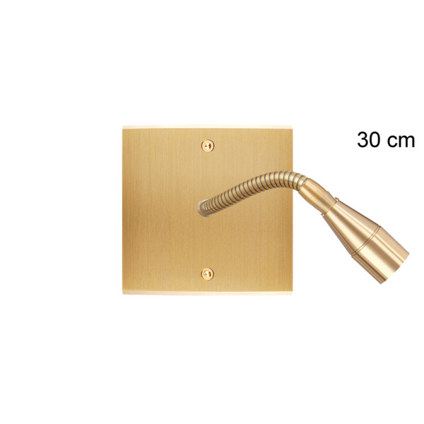 Façade confidence laiton brossé simple liseuse fine 30 - Modelec - 613410