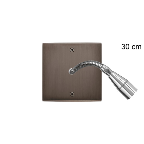 Façade confidence laiton canon de fusil simple liseuse fine 30 - Modelec - 613414
