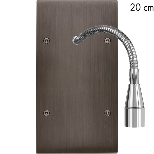 Façade confidence laiton canon de fusil double verticale liseuse fine 20 - Modelec - 631414