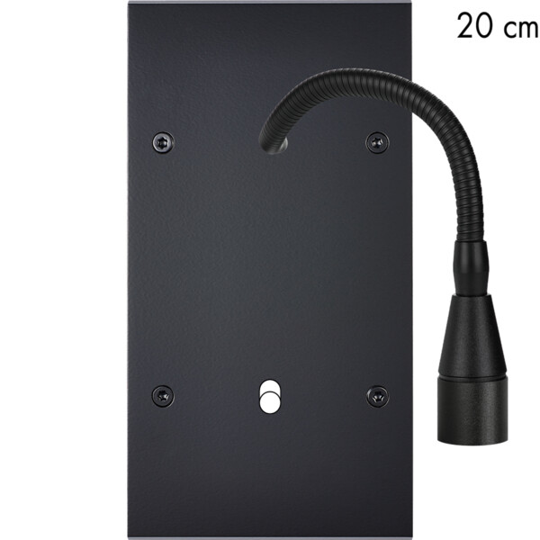 Façade confidence laiton noir mat double verticale liseuse fine20 + 1 basculeur - Modelec - 632408