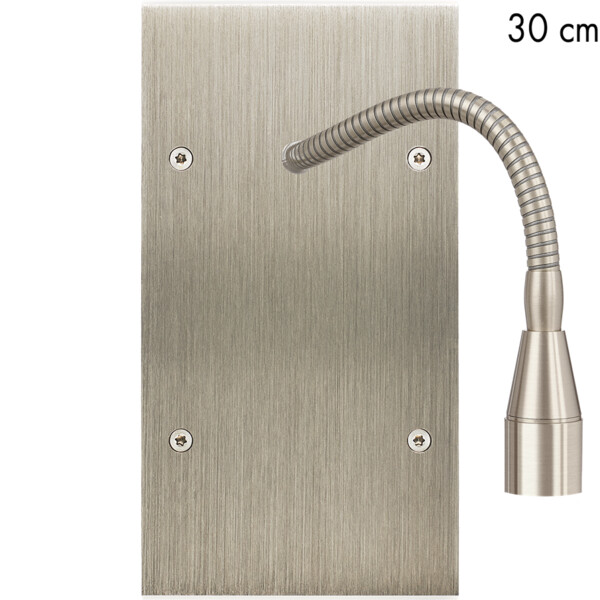Façade confidence laiton acier brossé double verticale liseuse fine 30 - Modelec - 641412