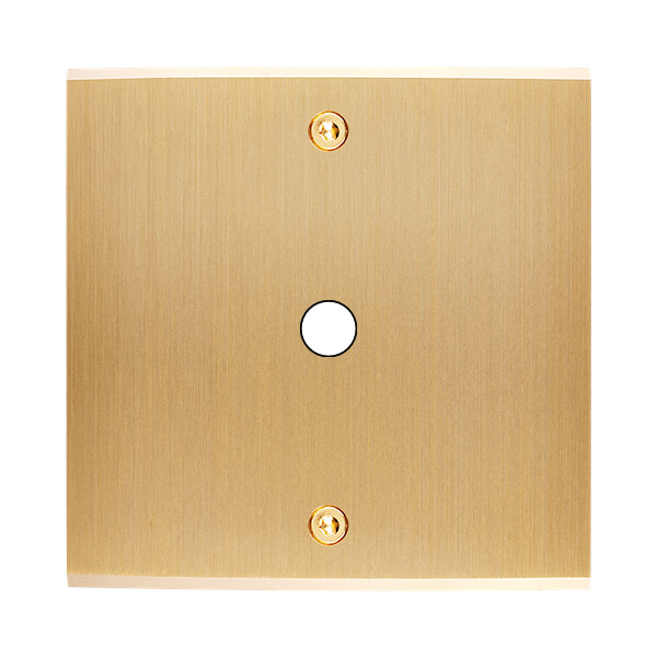 Façade Confidence Laiton simple 1 PUSH à vis (141-410) - Modelec - 141410